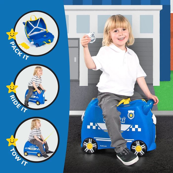 Детски Куфар Percy Police Car Trunki неизползван