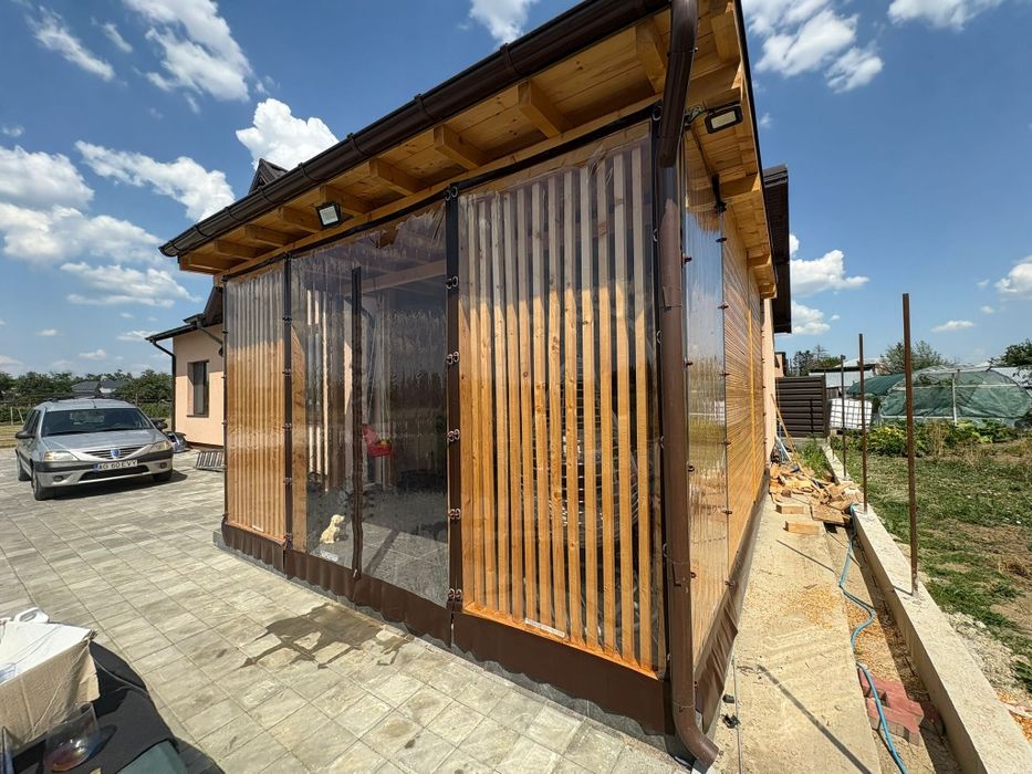 Folie terase balcoane terasa transparenta Cristal