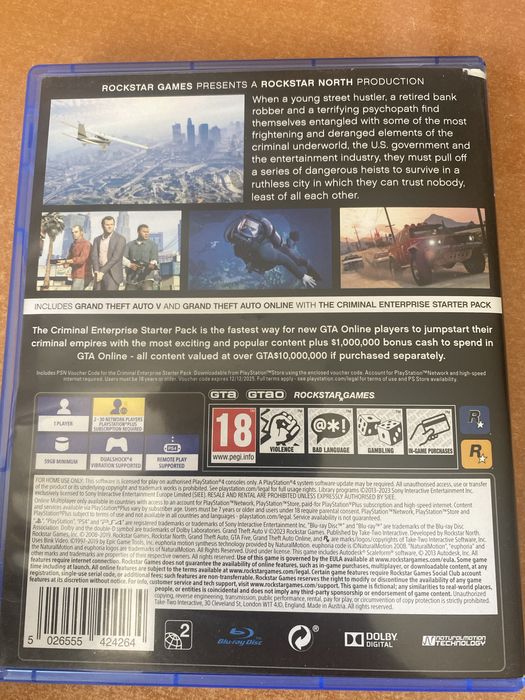 PS4 GTA5 in conditie impecabila
