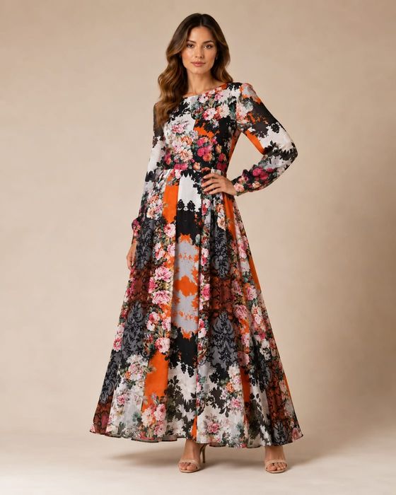 Rochie lunga matase
