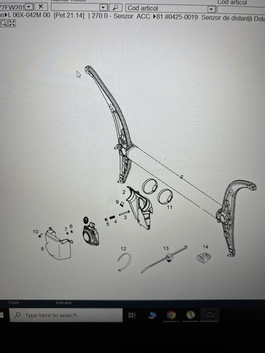 Senzor de distanta ACC Man Tgx Tgs 81276100028