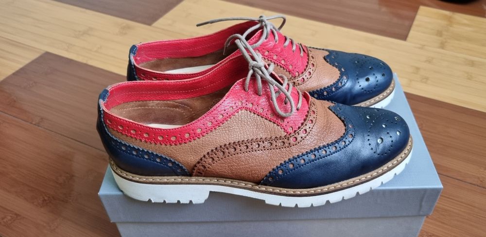 Pantofi Oxford 38, piele