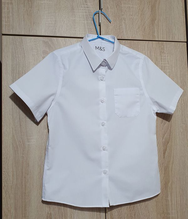 Set 2 camasi scoala pt fete, 7-8 ani, Marks & Spencer