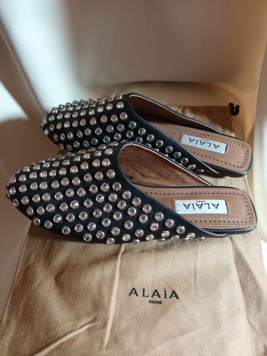 Alaïa чехли ест.кожа