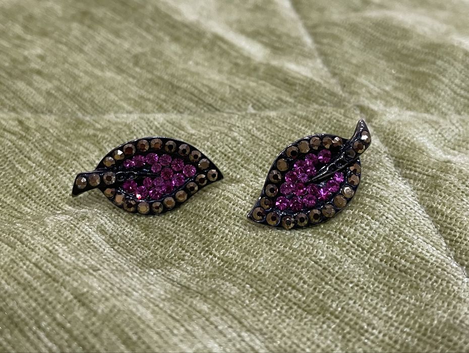 Серьги камни Swarovski