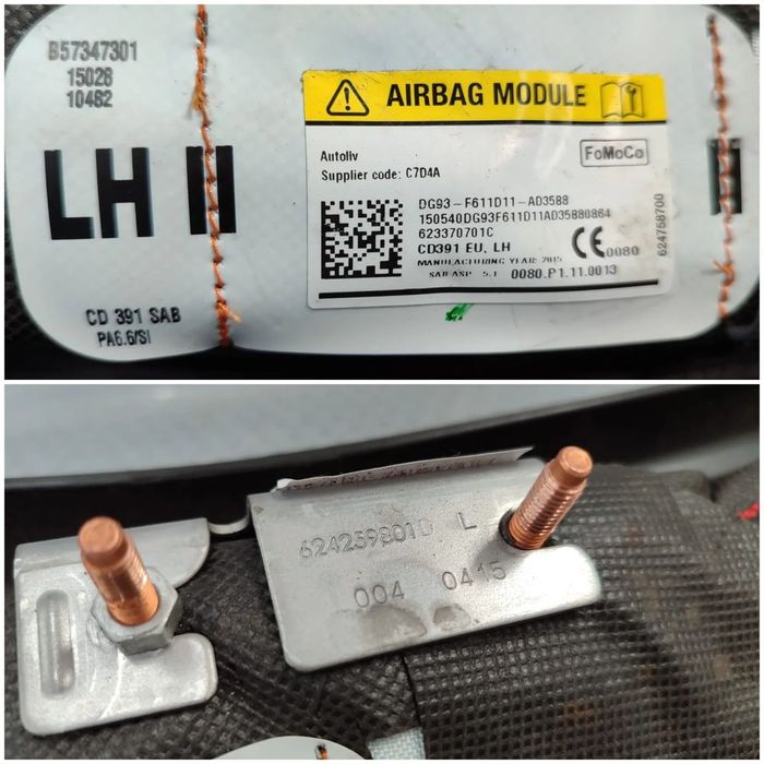 AIRBAG LATERAL SCAUN STÂNGA (SAB) FORD MONDEO STY 2014–2019 / COD OEM DG93-F611D11-AD3588 (5E2)
