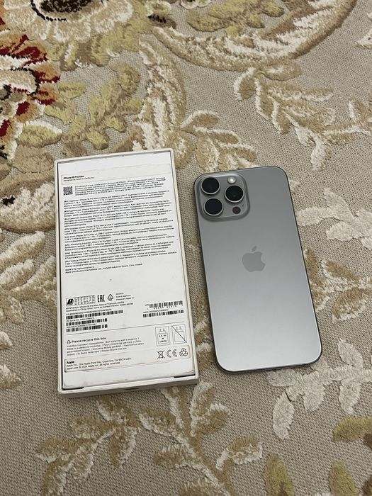 iPhone 16 pro max EAC 256gb natural titanium отличном состояние