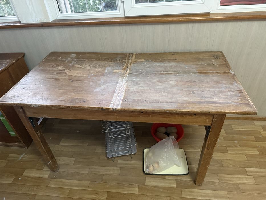 Деревянный раскладной стол 140х70 см (крепкий)