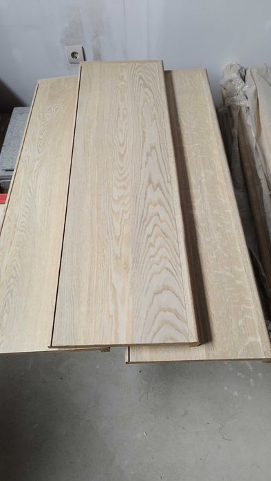 Дъбов плот - дъбови стъпала 5бр 118,5/ 34/ 2 избелен дъб