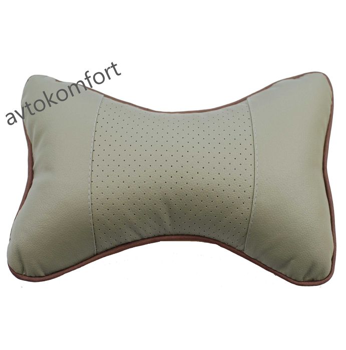2 Броя Кожени Възглавници Комплект За Подглавници За Автомобил