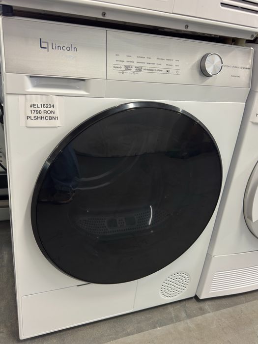 Uscător de rufe cu pompă de căldură 8kg  Lincoln PLSHH8CBN1