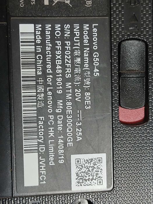 Vand laptop Lenovo G50-45