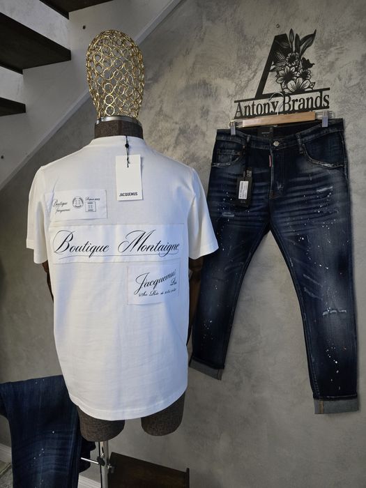 Tricou barbati, Off white, dsquared, represent