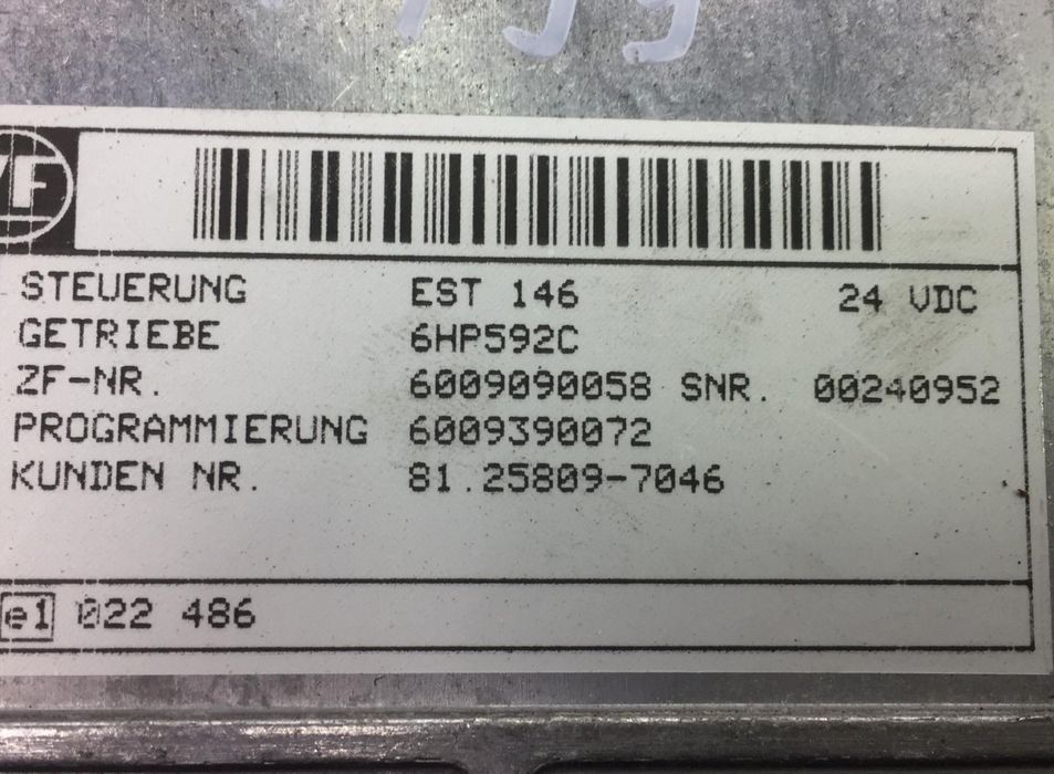 81258097046 Unitatea de control a cutiei de viteze BOSCH MAN