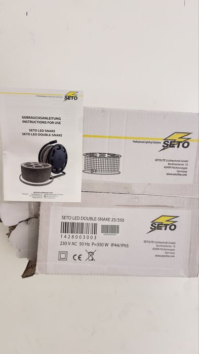 SETO LED DOUBLE-SNAKE 25/350 – 25 metri – 350W – LED profesional