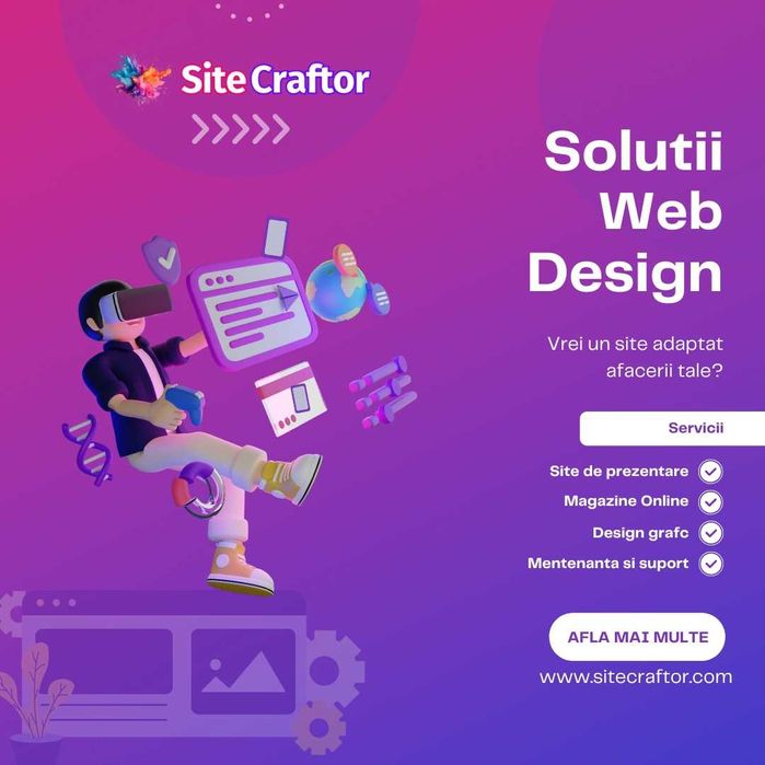 Site de Prezentare, Magazin Online | Gata în 7 Zile | De la 2000 Lei