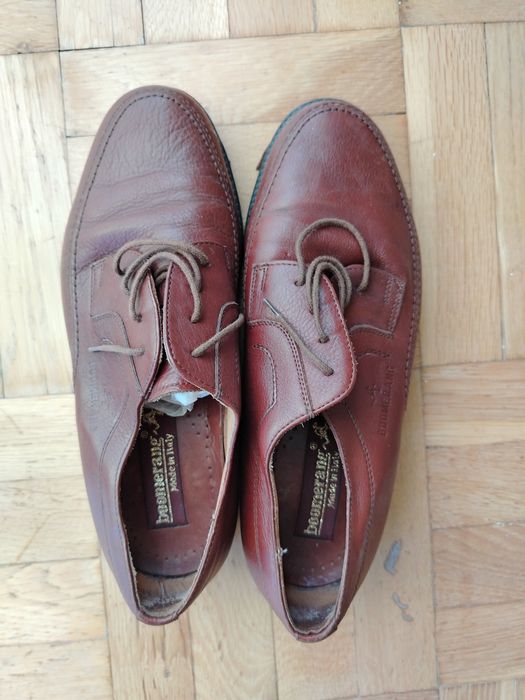 Мъжки обувки, запазени, тъмно  кафяви, български, номер 40, цена 25 лв