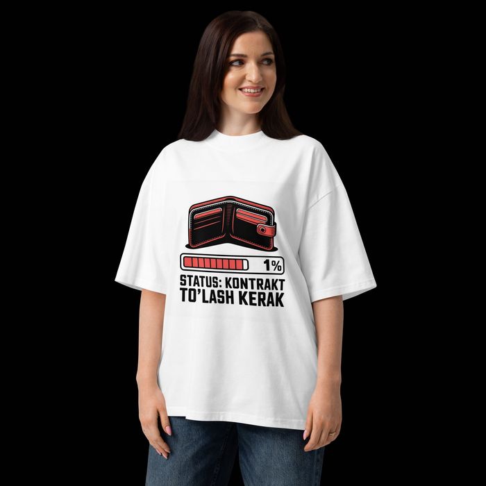 KONTRAKT TO'LASH KERAK — Premium Oversized Futbolka