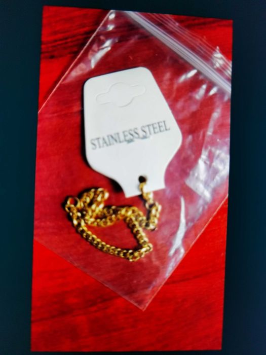 Brățară din inox suflat cu aur.