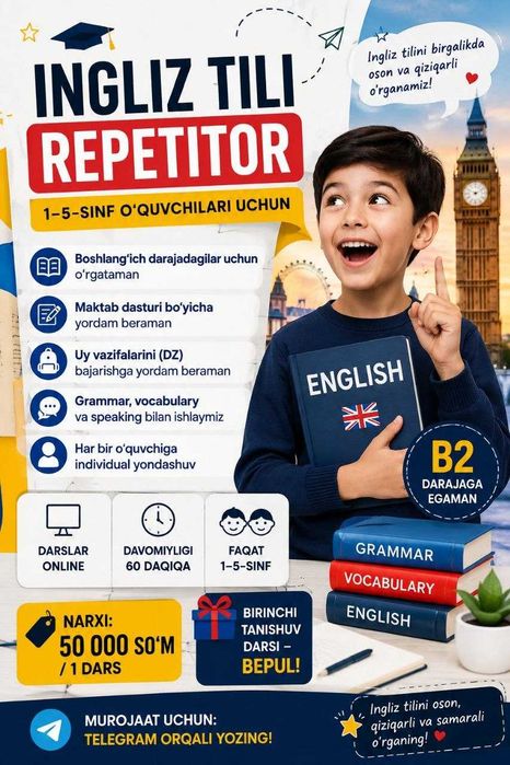 Ingliz tilidan Repetitor