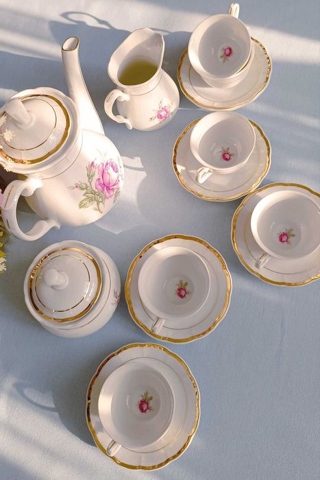 Антикварный редкий практически новый кофейный сервиз Чехословакия