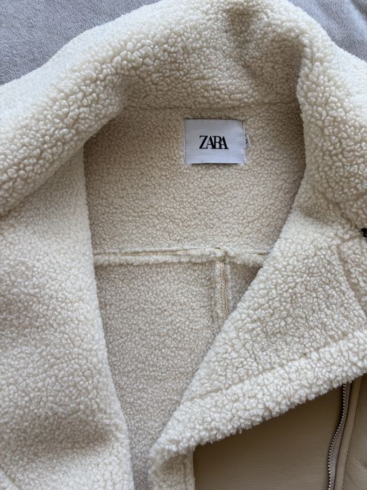 Дубленка Zara беж