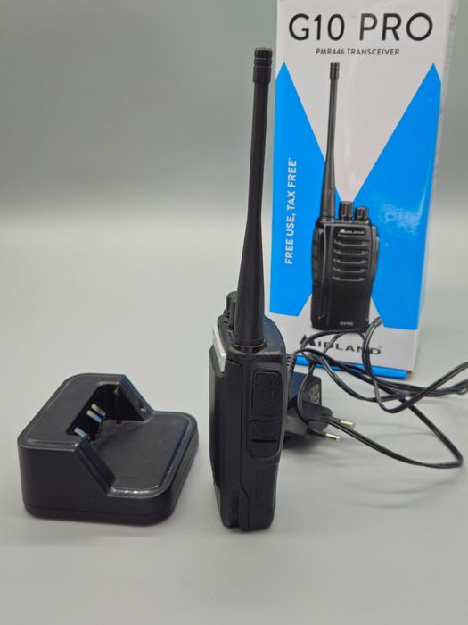 Радиостанция PMR446 G10 Pro с настолна зарядна станция!TОП цена!
