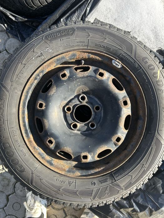 Roti 14 , jante tabla + cauciucuri iarna Goodyear