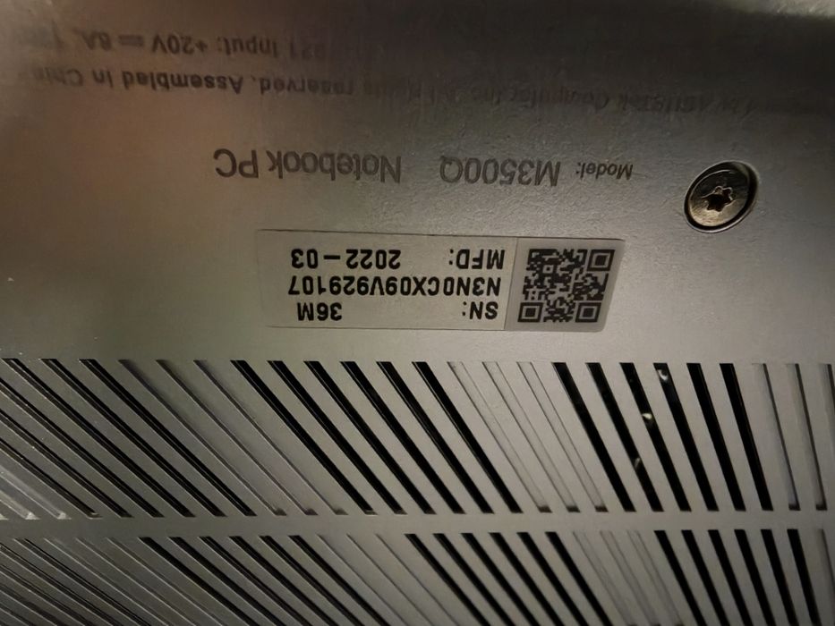 Asus VivoBook 15 OLED/ M3500QC/ 512GB SSD/ 16GB RAM/ RTX 3050 /