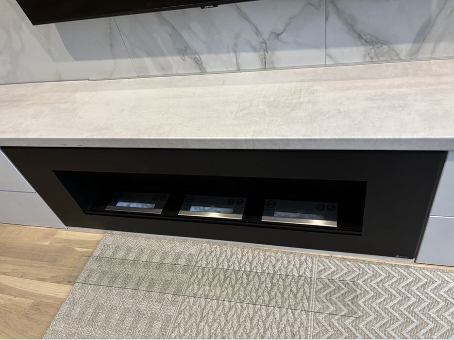 Semineu flacara bioetanol 120 x 40 incastrabil