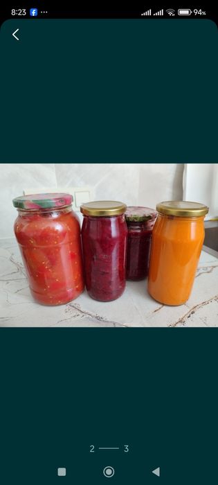 Продам домашнюю тыкву, лечо, икра кабачковая, свекольная.