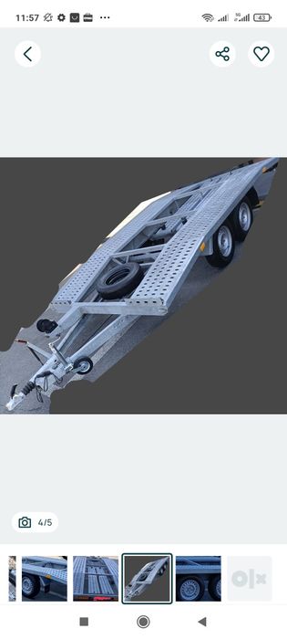 Remorcă platformă trailer auto, accept variante