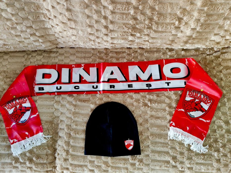 Șapcă Dinamo + Eșarfă Dinamo / set câinii rosii