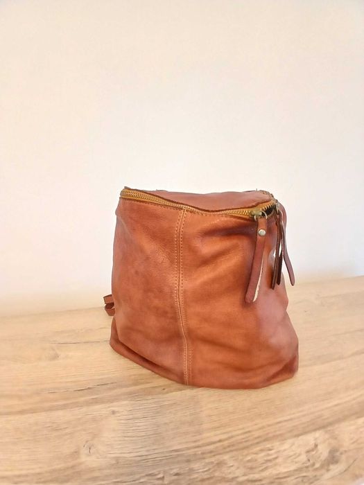 Rucsac din piele naturală moale – lucrat manual, model unic