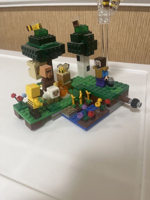 Лего майнкрафт ,,Пасека’’ с инструкцией