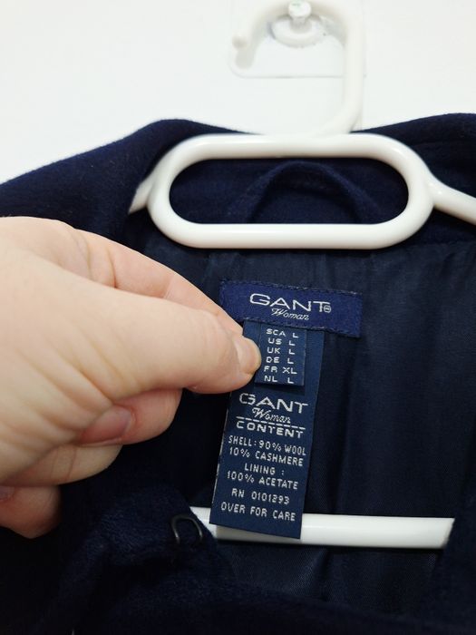 Palton GANT Woman Vintage Ivy Caban 90% lână 10% cașmir mărimea L