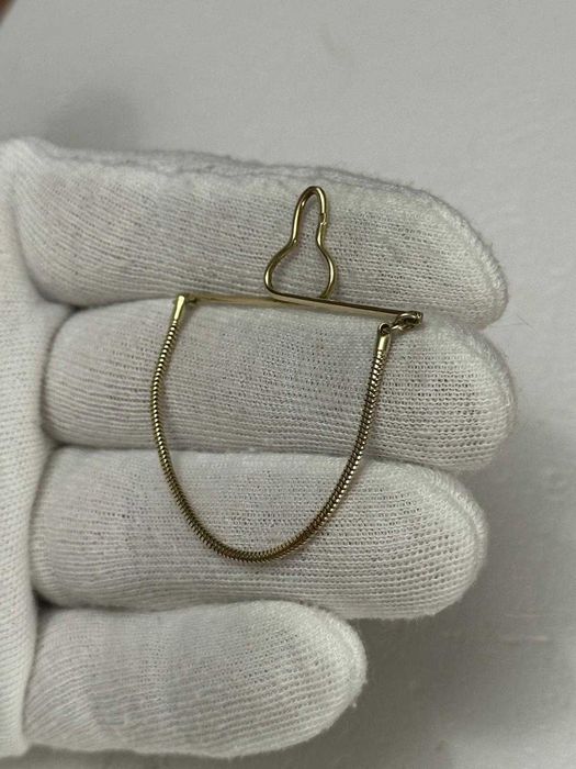 AC DE CRAVATA AUR 14K - Cu lant - Vintage - Doar 430 lei/gr. !