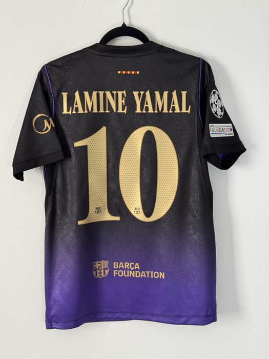 Tricou fotbal Barcelona Away 26/27 Raphinha Lamine Yamal Pedri Cubarsi