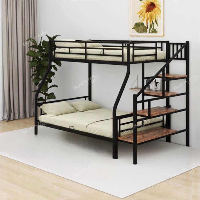 Двухъярусная Металл Кровать Twin | Loft krovat, temir kalavat, kravat