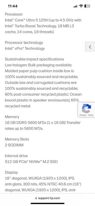 Лаптоп HP EliteBook 860 G11 16"