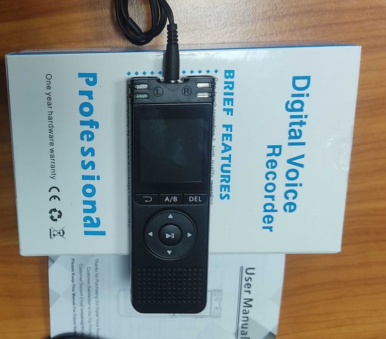 Професионален диктофон, Aудио рекордер, 32gb MP3 плейър, подслушвател