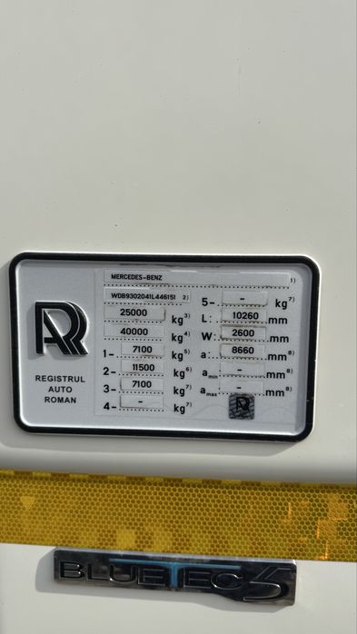 Mercedes Actros 2541 MP3 Frigorific