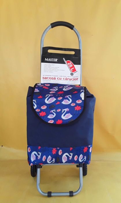 Cărucior pentru cumparaturi cu sacoșa detasabila volum 28 L Nou 70 Lei