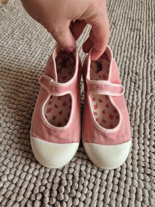 Zara balerini espadrile  roz marimea 27