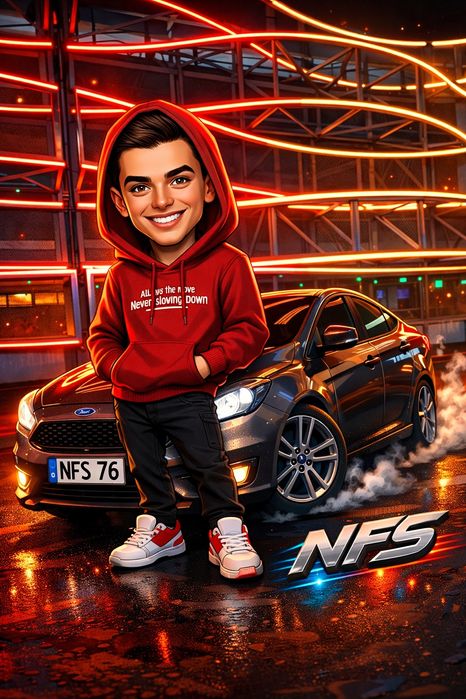 Cadou caricaturi digital/tablou