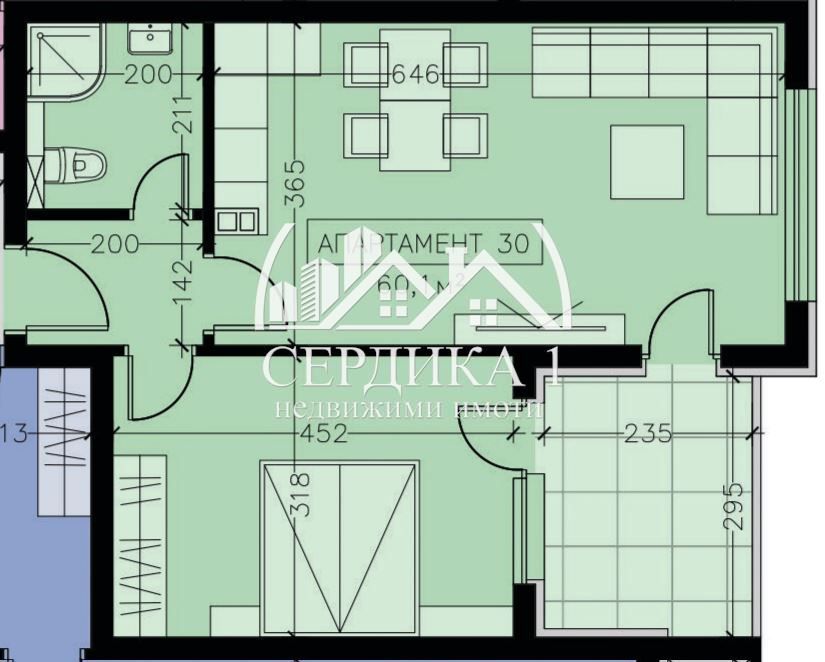 2-стаен в София-Манастирски Ливади