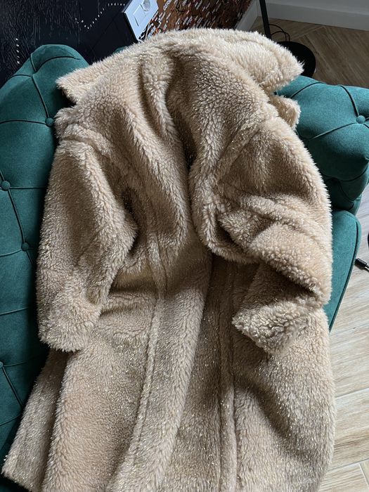 Teddy coat blana naturala miel