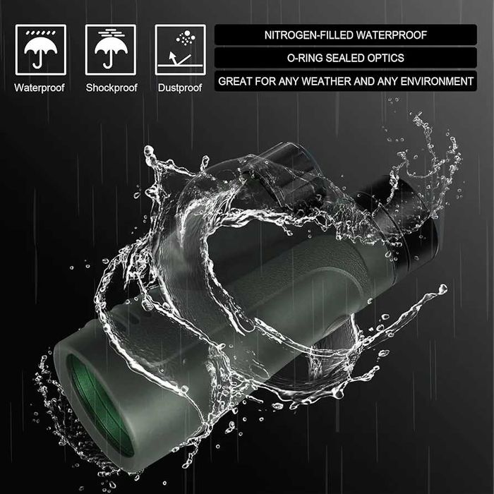 ЧИСТО НОВ Монокулярен телескоп EASTPOLE с държач за смартфон, 12x50 HD