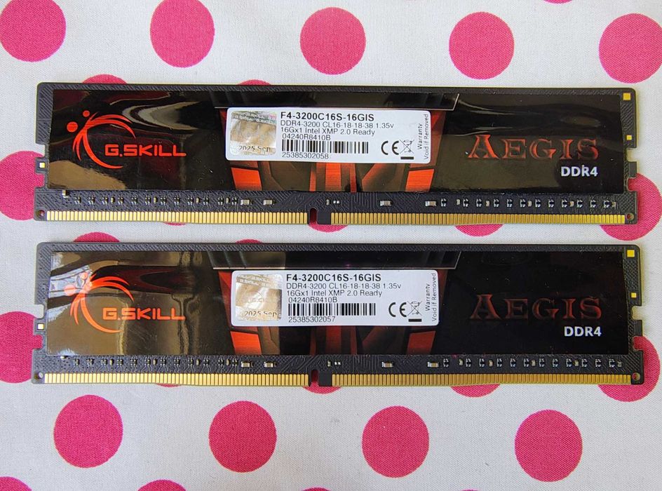 Kit Memorie Ram G.Skill Aegis 32 GB (2x16) DDR4 3200MHz.