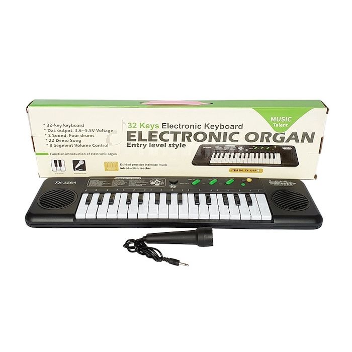 Orga electronica multifunctionala cu microfon pentrucopii,32clape,nouă